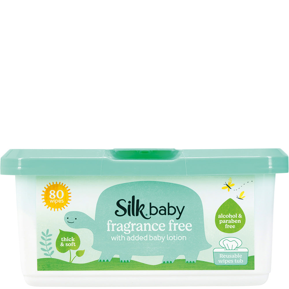 Silk Fragrance Free Wipes Tub 80's